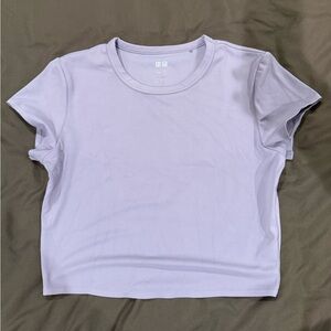 Uniqlo Light Purple Short Sleeve Tee